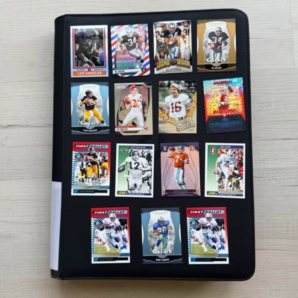 NFL Hall of Fame Football Card Lot – 15 Cards | Bo Jackson, Barry Sanders, Joe M